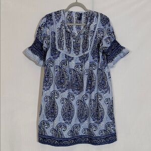 La Plage Celerie Dress Size M Effervescent Paisley Print Relaxed Fit EUC
